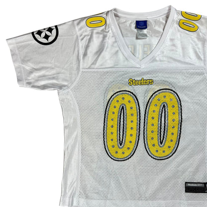 Vintage Y2K Reebok Pittsburgh Steelers femme flash women’s NFL jersey (L)