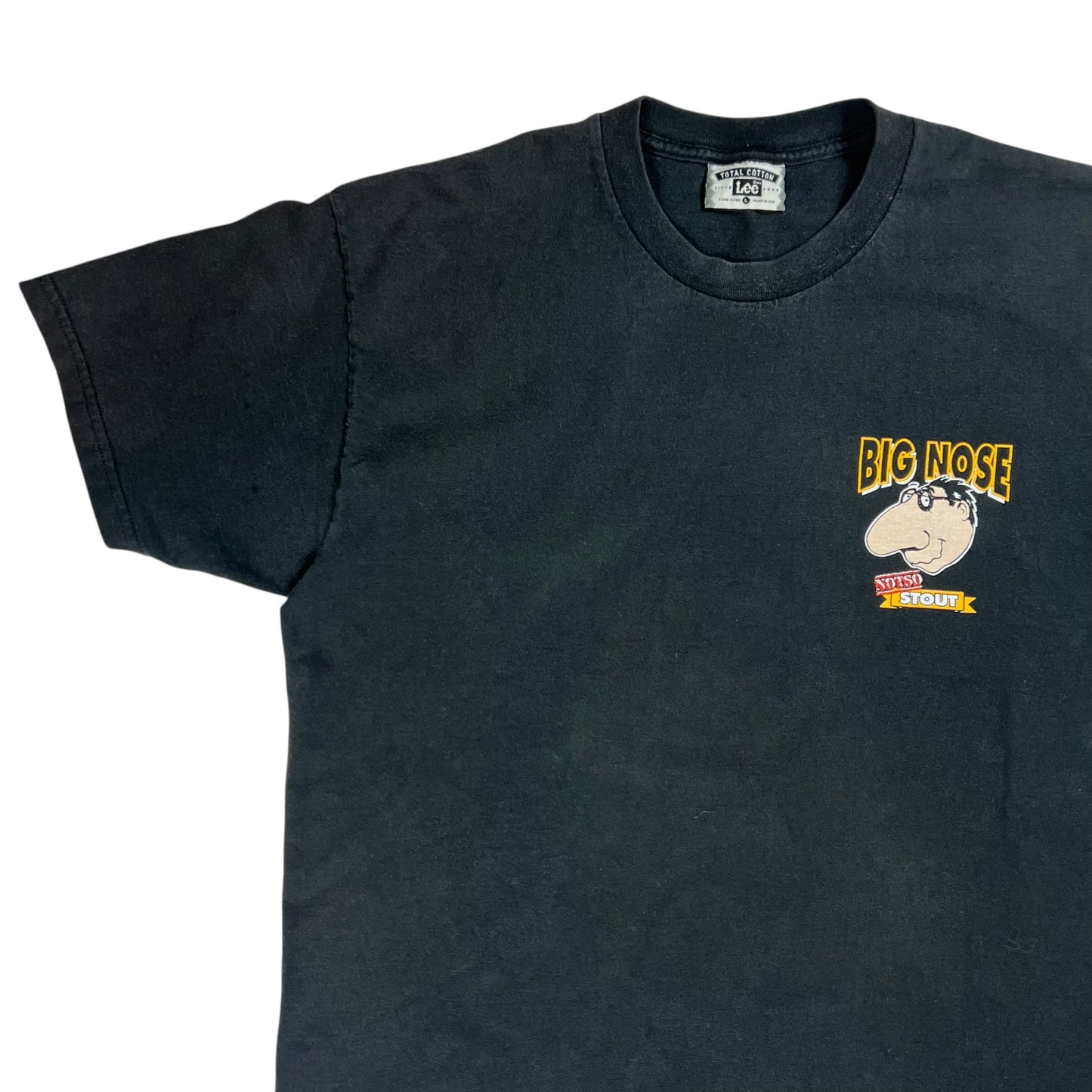 Vintage 90s Big Nose Notso Stout beer brewery tee (L)