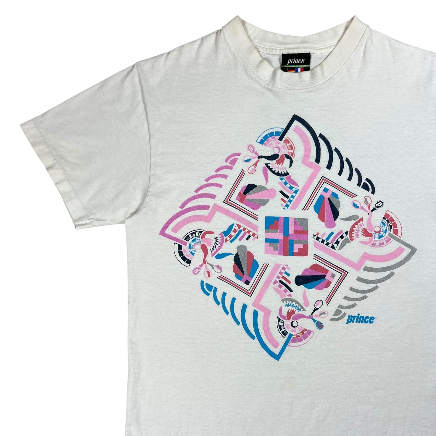 Vintage 90s Prince Tennis abstract art tee (M)