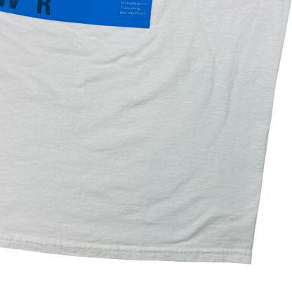 Vintage Y2K PEACE vs WAR Dove United Nations art tee (XL)