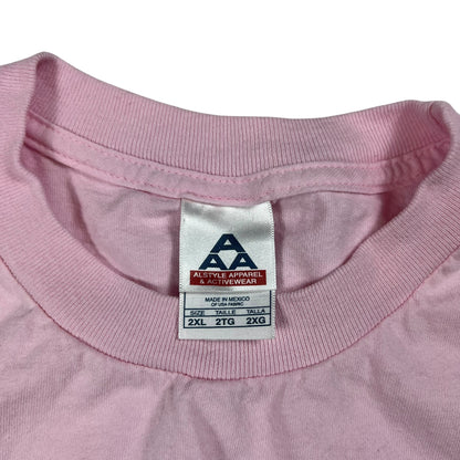 Vintage Y2K Pitt Panthers Football University of Pittsburgh pink tee (XXL)