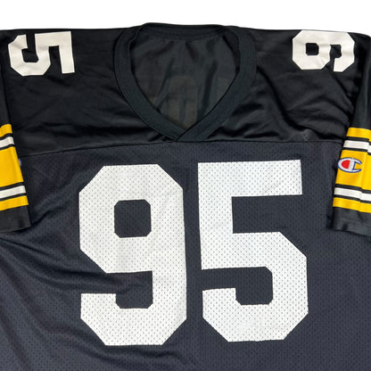 Vintage 90s Champion Pittsburgh Steelers Greg Lloyd NFL jersey (L)