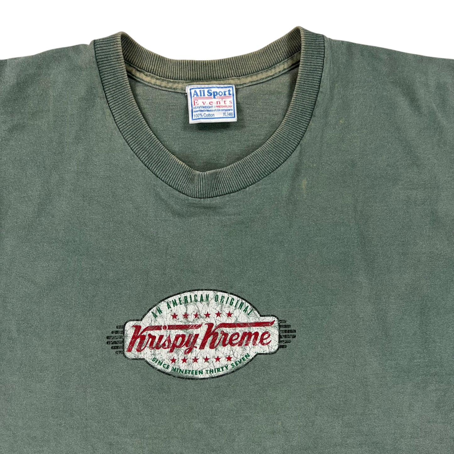 Vintage 90s Krispy Kreme donuts faded tee (XL)