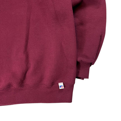 Vintage 90s Russell Athletic blank burgundy crewneck (L)