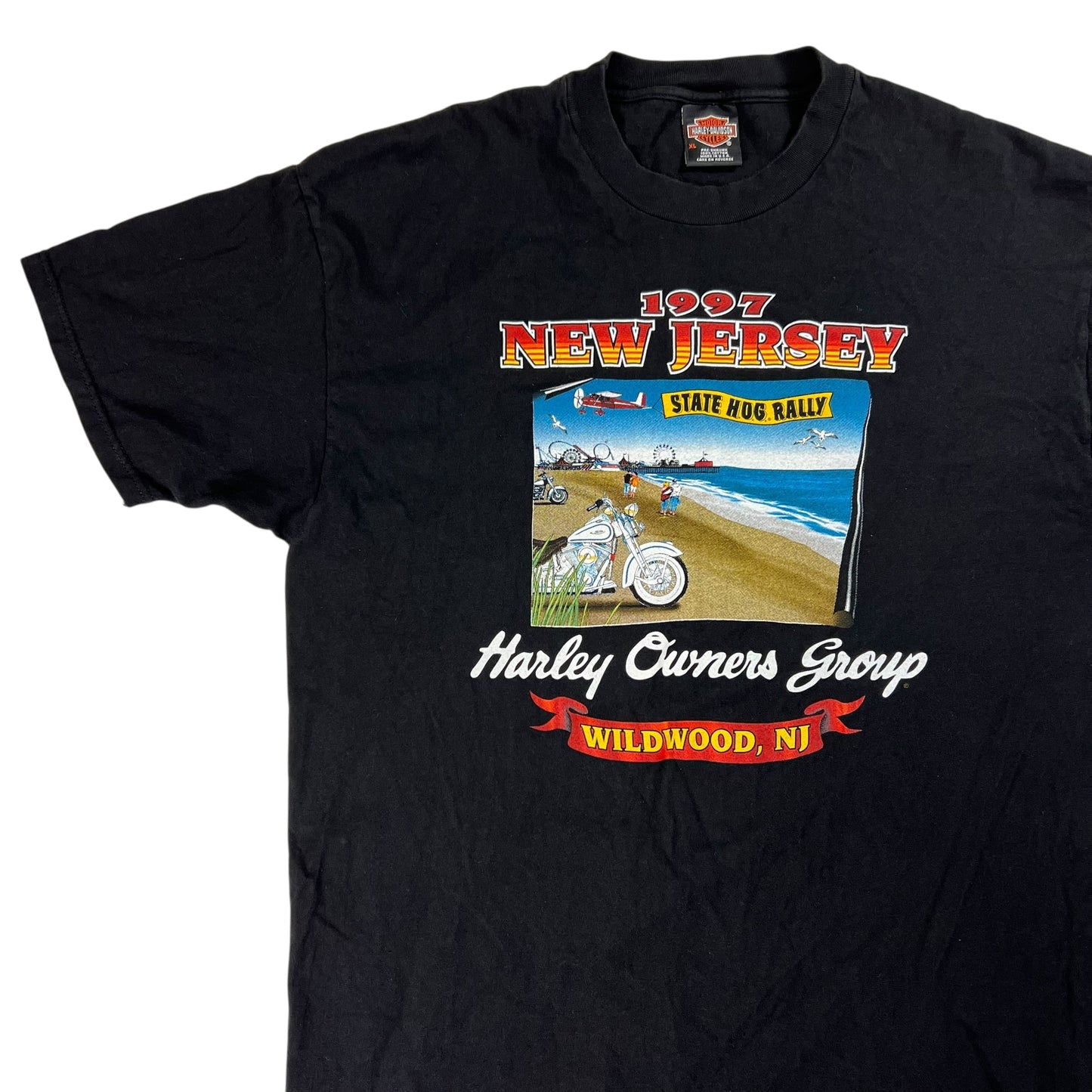 Vintage 1997 Harley Davidson New Jersey State Hog rally tee (XL)
