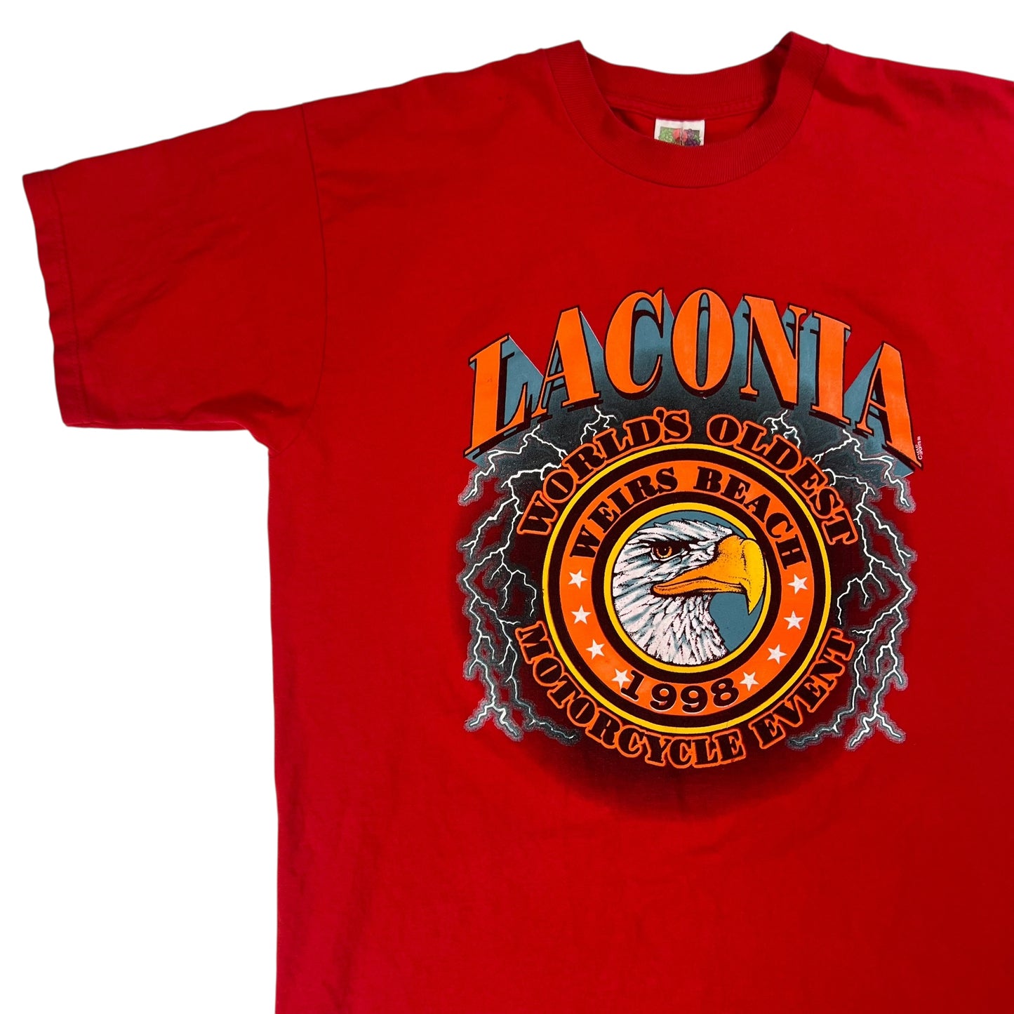 Vintage 1999 Laconia Biker Rally Lightning tee (XL)