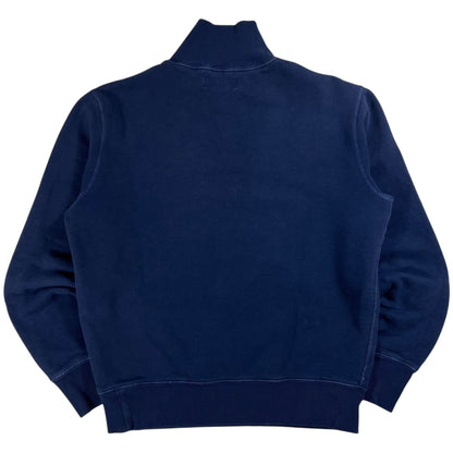 Vintage 90s Polo Ralph Lauren mini horse Henley collared sweatshirt (M)