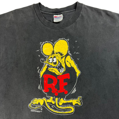 Vintage 90s Rat Fink Ed Big Daddy Roth biker faded art tee (XL)