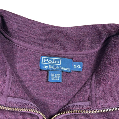 Vintage 90s Polo Ralph Lauren maroon 1/4 zip crewneck (XXL)