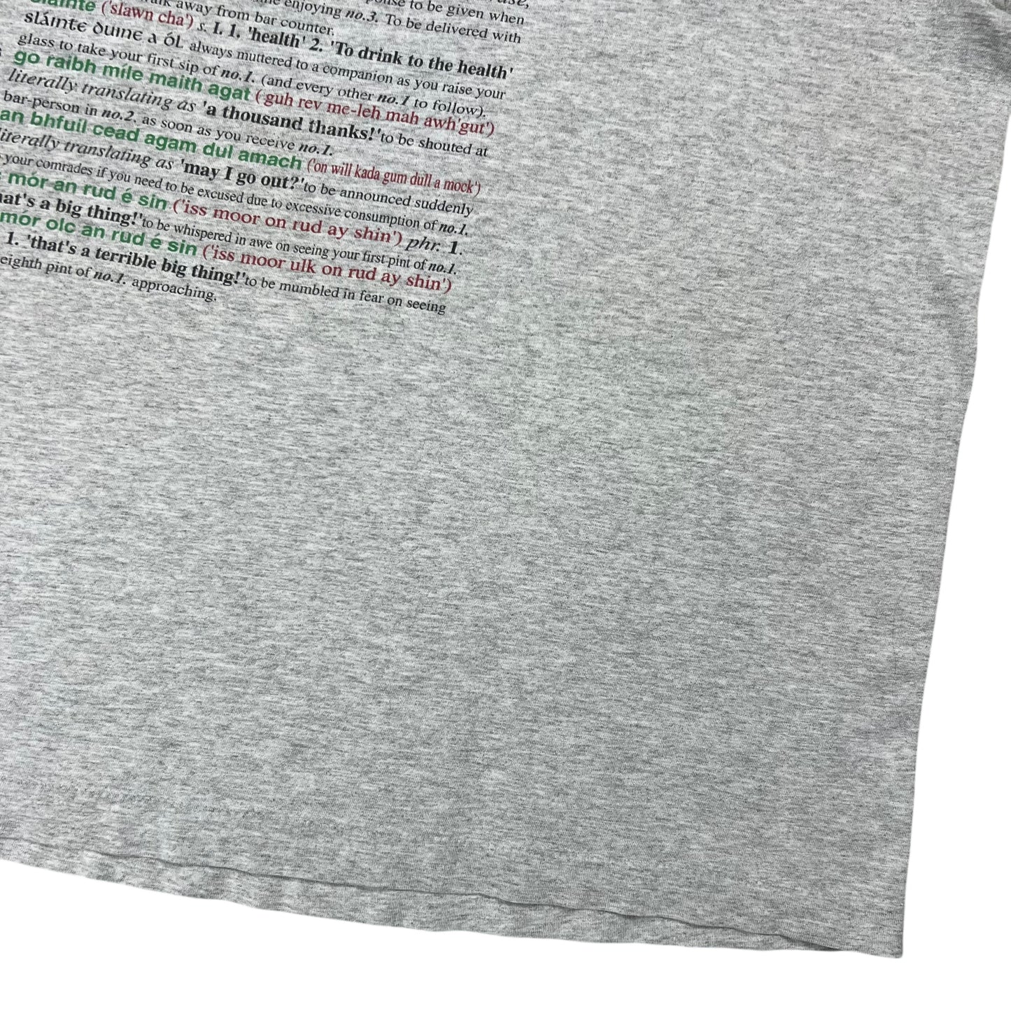 Vintage 80s USEFUL IRISH PHRASES tee (XL/XXL)
