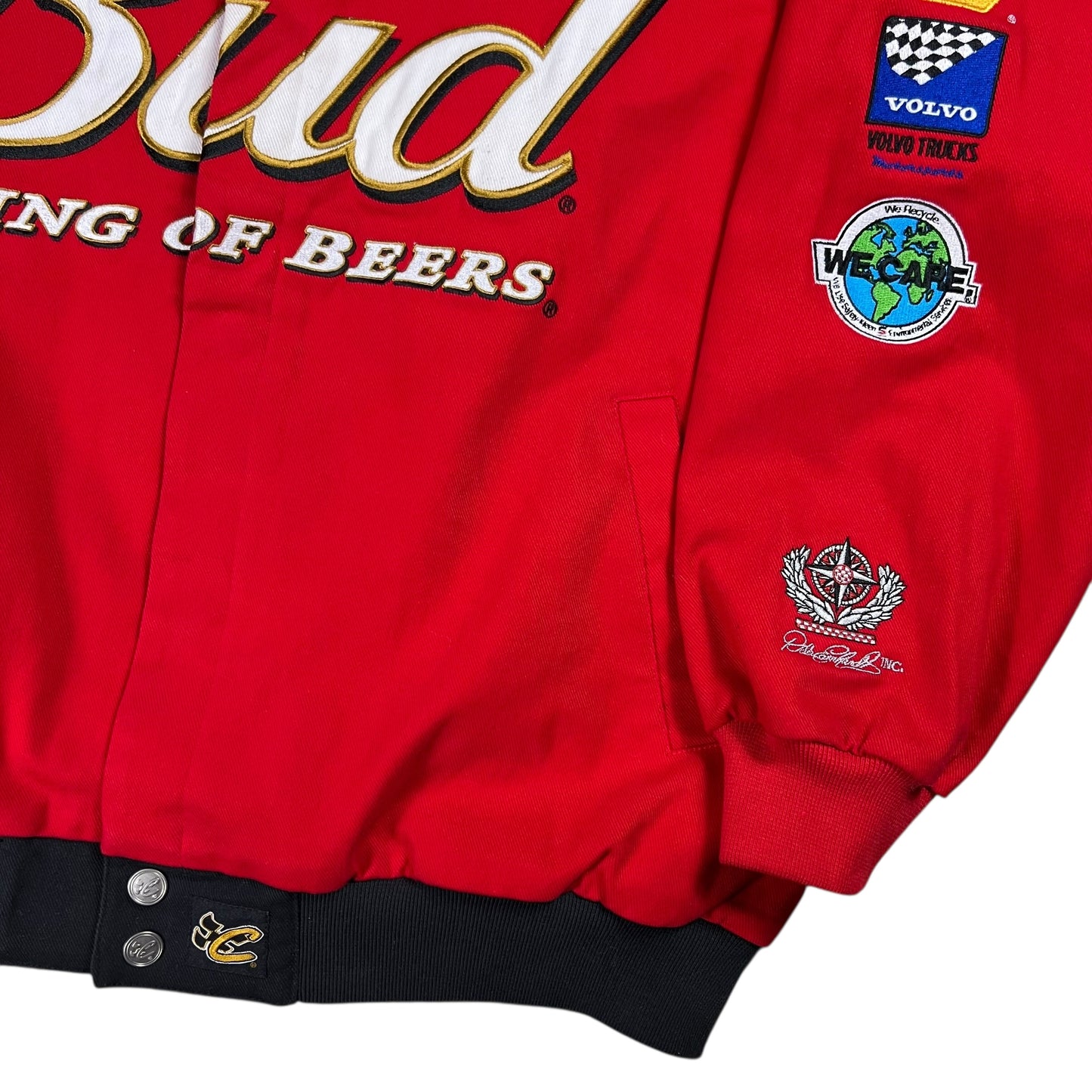 Vintage Y2K NASCAR Winston Cup Series Budweiser racing jacket (XL)