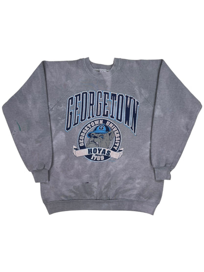 Vintage 90s Georgetown University Hoyas tie dye crewneck (L)