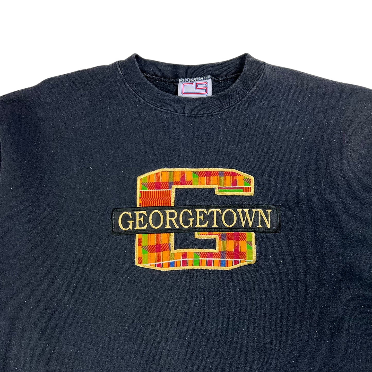 Vintage 90s Georgetown University Hoyas paisley crewneck (XL)