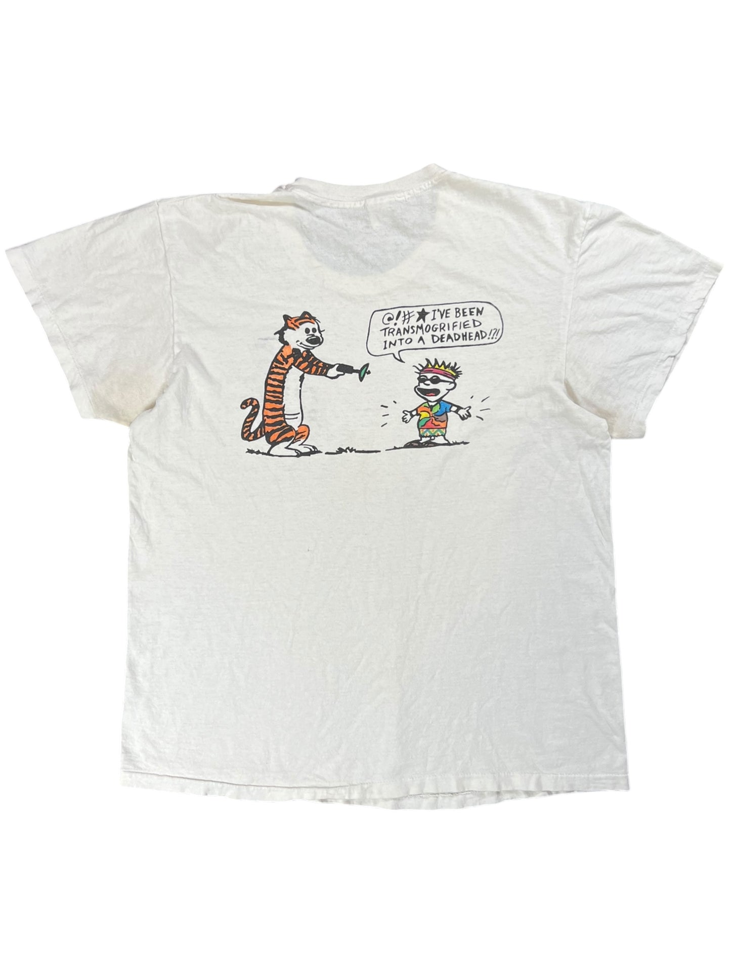 Vintage 90s Grateful Dead Calvin & Hobbes I Need A Miracle band tee (L)