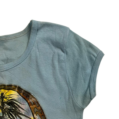 Vintage 1970s Nature’s Gift Marijuana leaf baby style women’s tee (S)