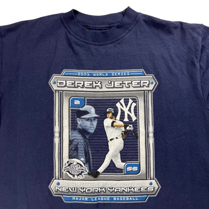 Vintage 2001 New York Yankees Derek Jeter World Series tee (M)
