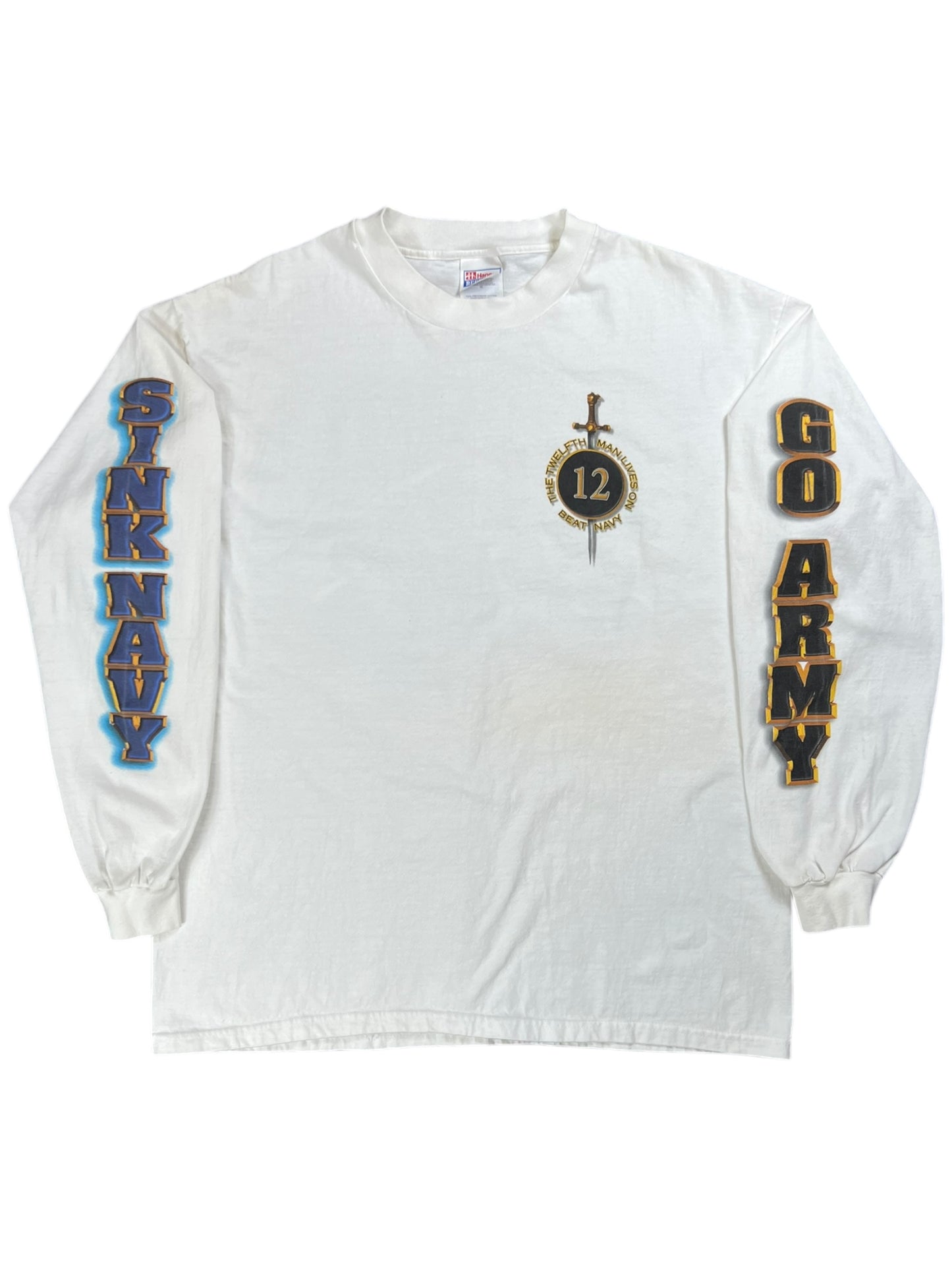 Vintage 1997 Army vs Navy Football Game long sleeve print shirt (XL)