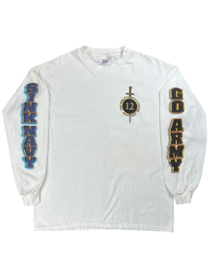 Vintage 1997 Army vs Navy Football Game long sleeve print shirt (XL)