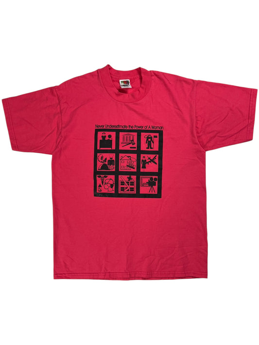 Vintage 90s Never Underestimate the Power of a Woman tee (M)