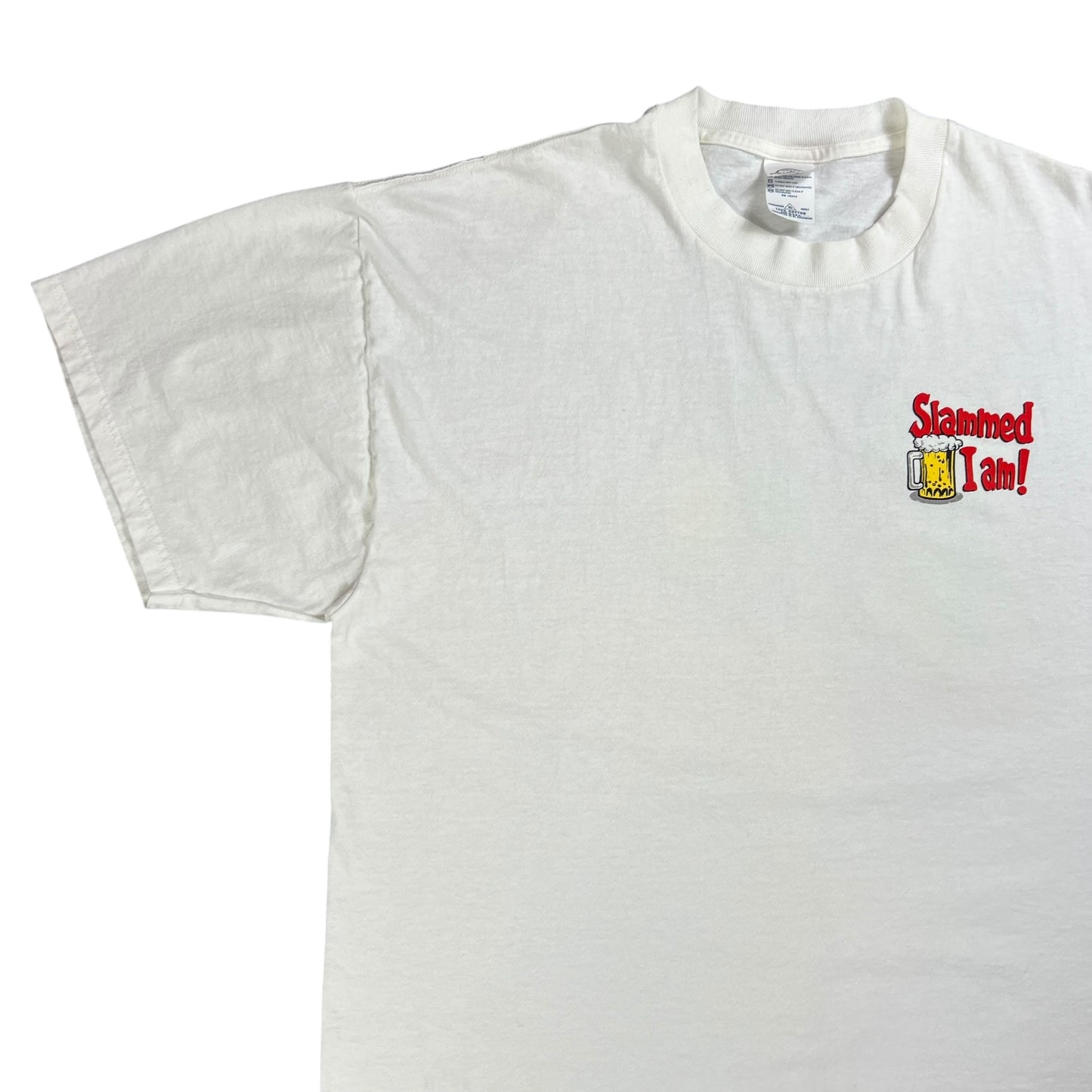Vintage Y2K Slammed I am! Beer tee (XL)