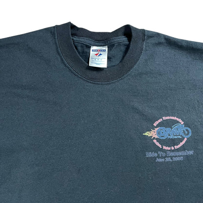 Vintage 2006 A Ride to Remember Police memorial biker tee (L)