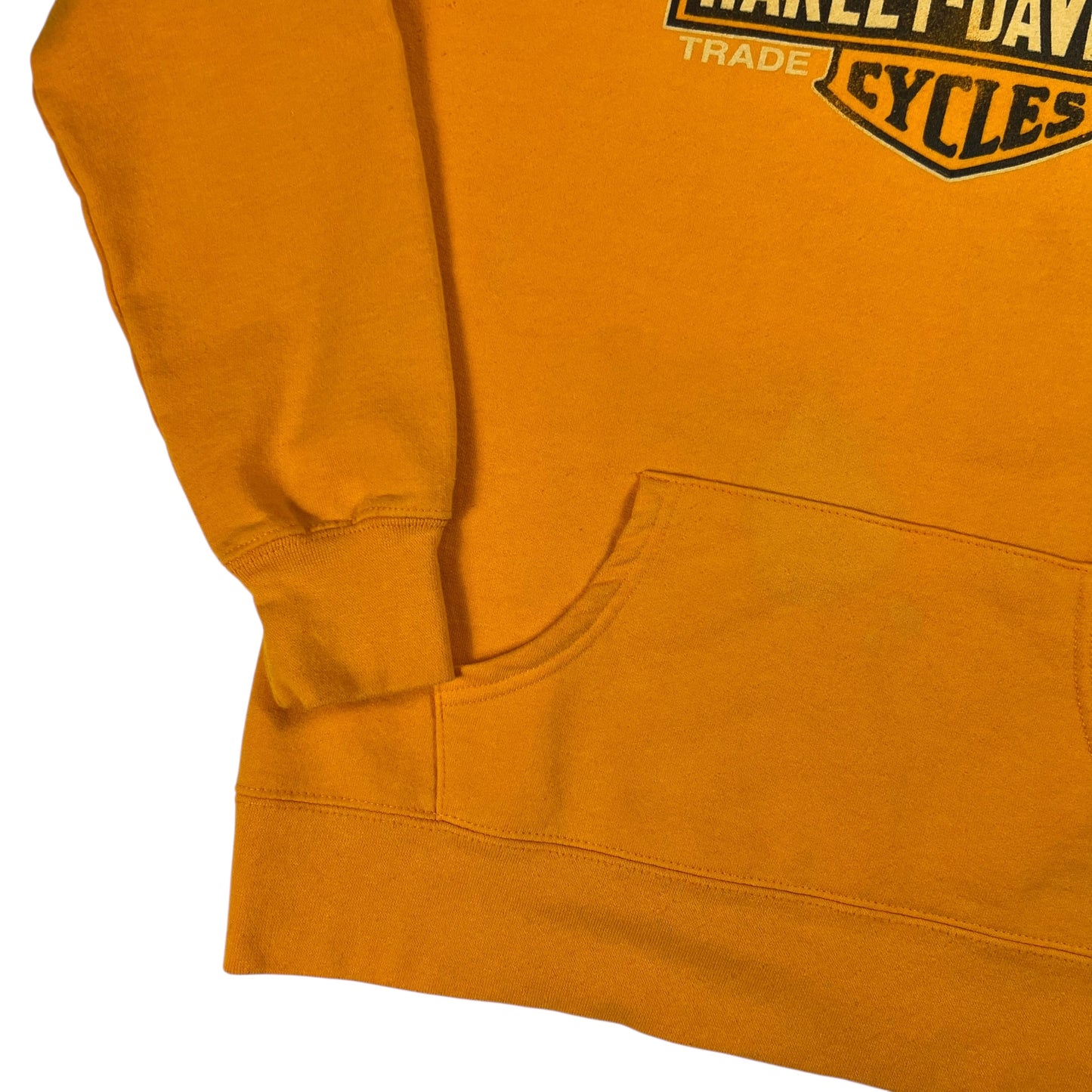 2011 Harley Davidson Motorcycles Orange femme biker hoodie (M)