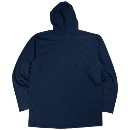 Vintage Y2K Nike mini swoosh navy long sleeve hoodie (M)