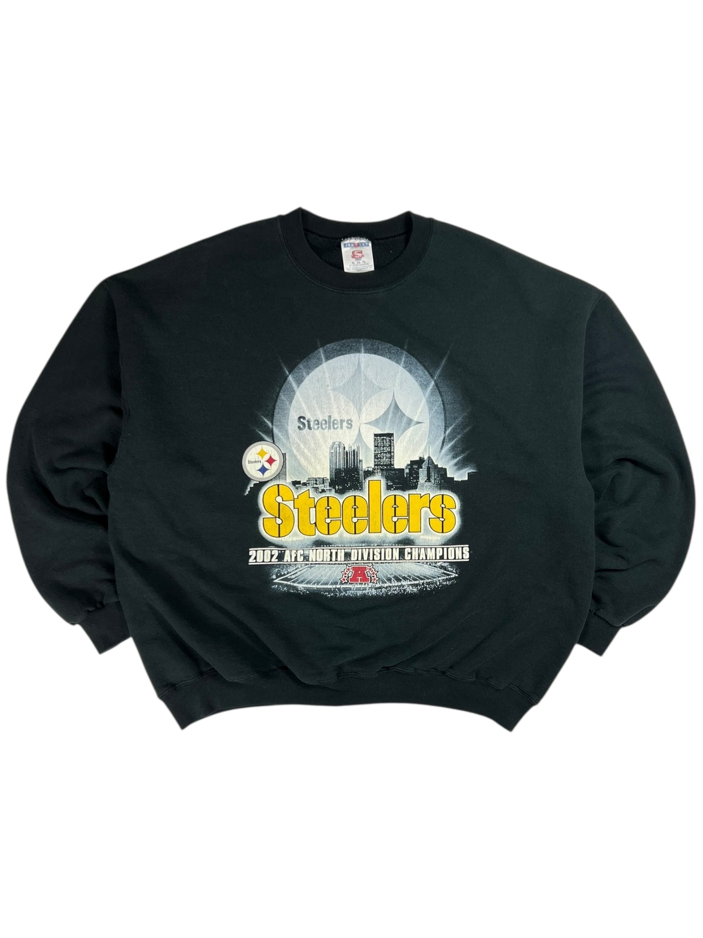 Vintage 2002 Pittsburgh Steelers AFC champs skyline crewneck (XL)