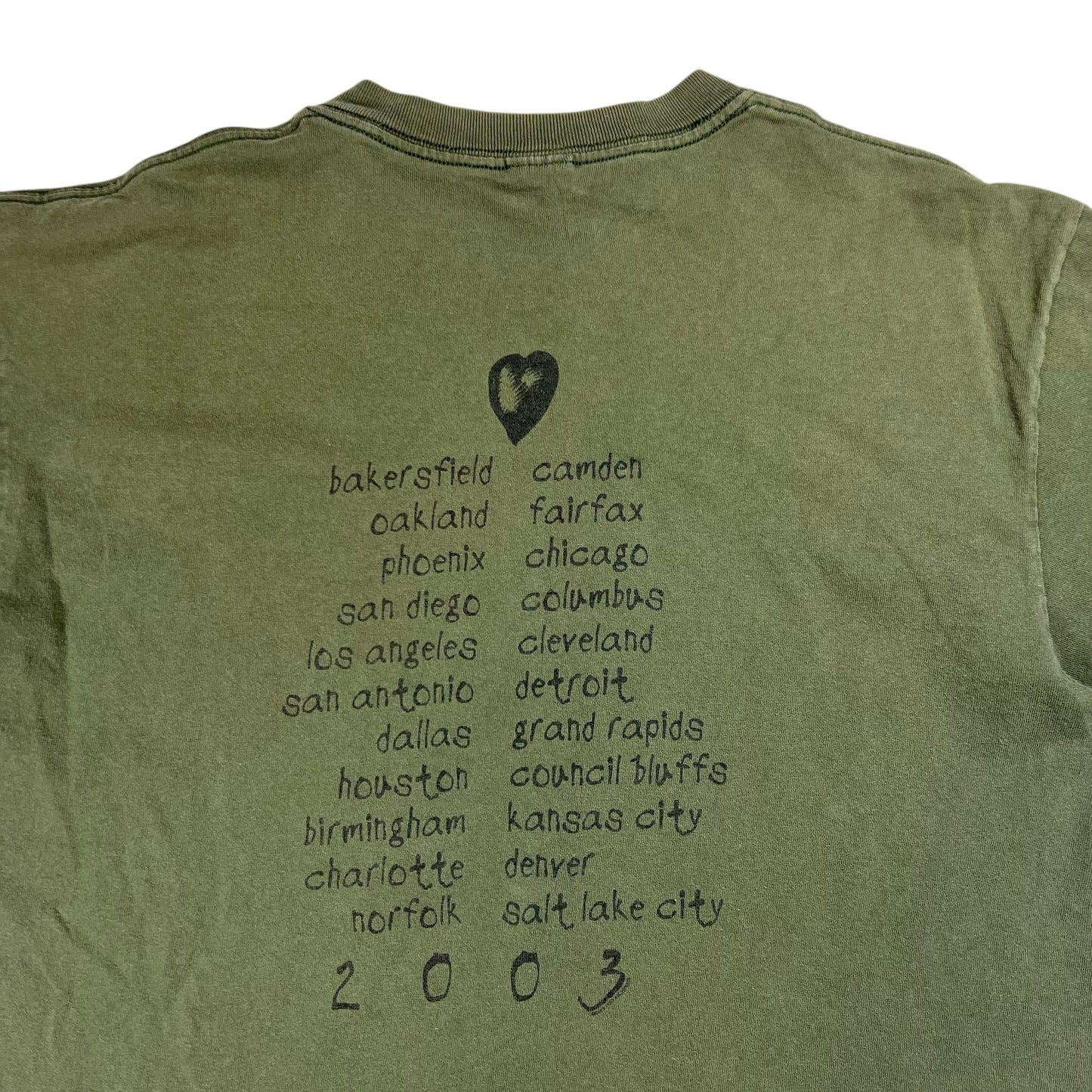 Vintage 2003 Foo Fighters One By One tour faded band tee (L)