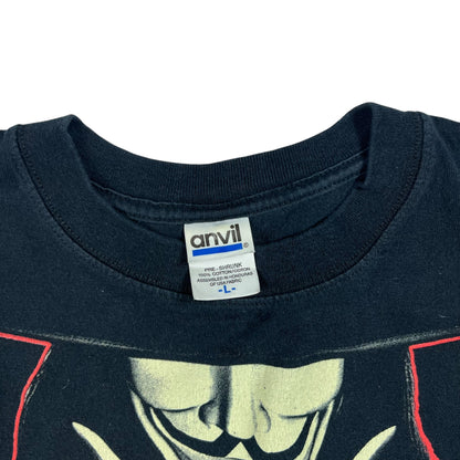 Vintage 2005 V for Vendetta Freedom Forever Guy Faux DC comics tee (L)