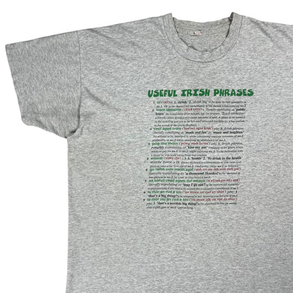 Vintage 80s USEFUL IRISH PHRASES tee (XL/XXL)