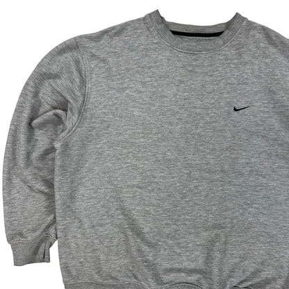 Vintage Y2K Nike mini swoosh grey crewneck (XL)