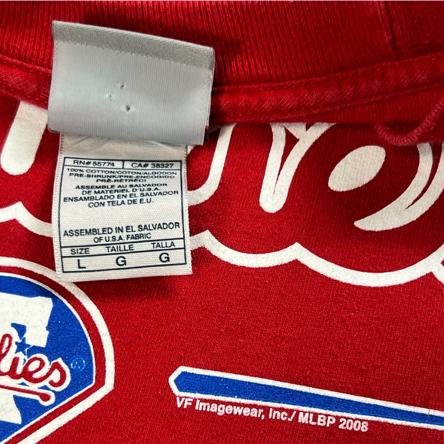 2008 Majestic Philadelphia Phillies MLB tee (L)