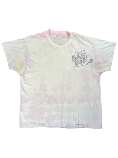 Vintage 90s On Drugs TV tie dye tee (L)