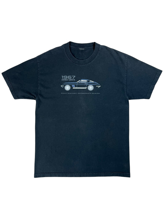 Vintage 90s Chevrolet Corvette 1967 Rolex Monterey tee (L)