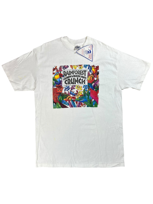Vintage 90s Rainforest Crunch Cashew & Brazil Nuts Nature tee (L) DS NWT