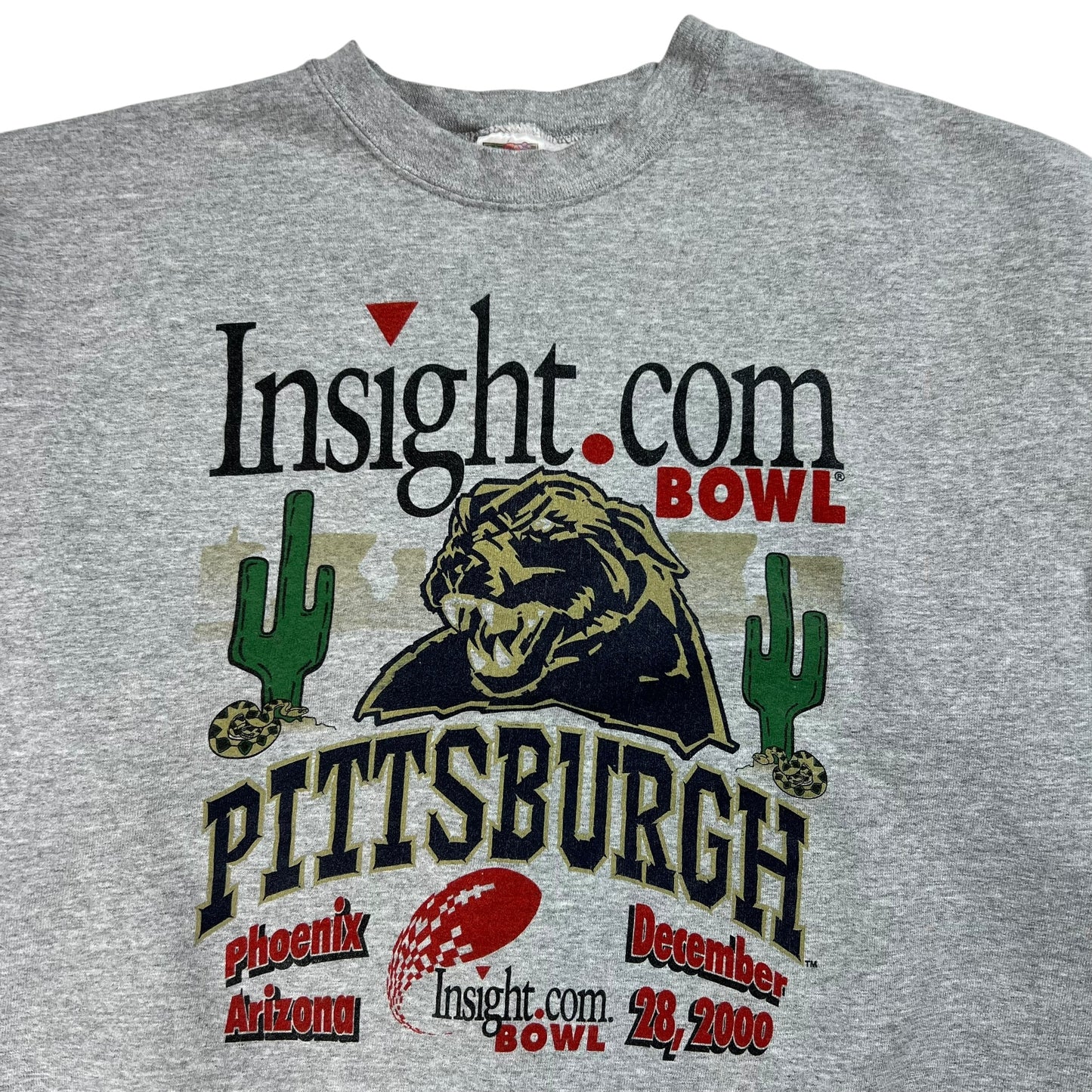 Vintage 2000 UPitt Pittsburgh Panthers Football Insight.com Bowl crewneck (L)