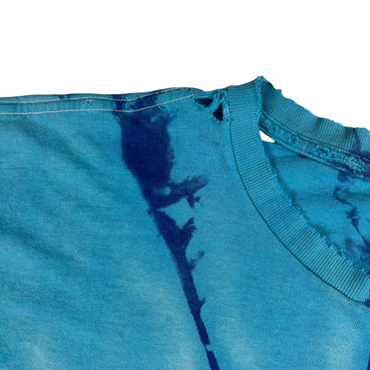 Vintage 90s Dolphin Mermaid tie dye distressed M. Dubois art tee (L)