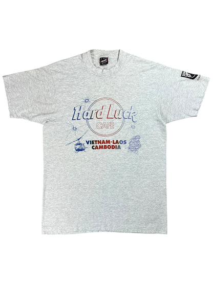 Vintage 80s Hard Luck Cafe American Militarism tee (L)