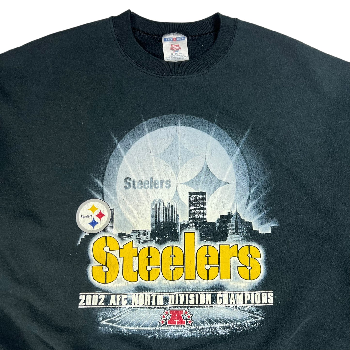 Vintage 2002 Pittsburgh Steelers AFC champs skyline crewneck (XL)