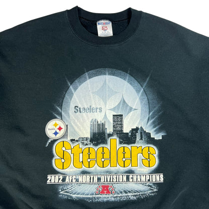 Vintage 2002 Pittsburgh Steelers AFC champs skyline crewneck (XL)