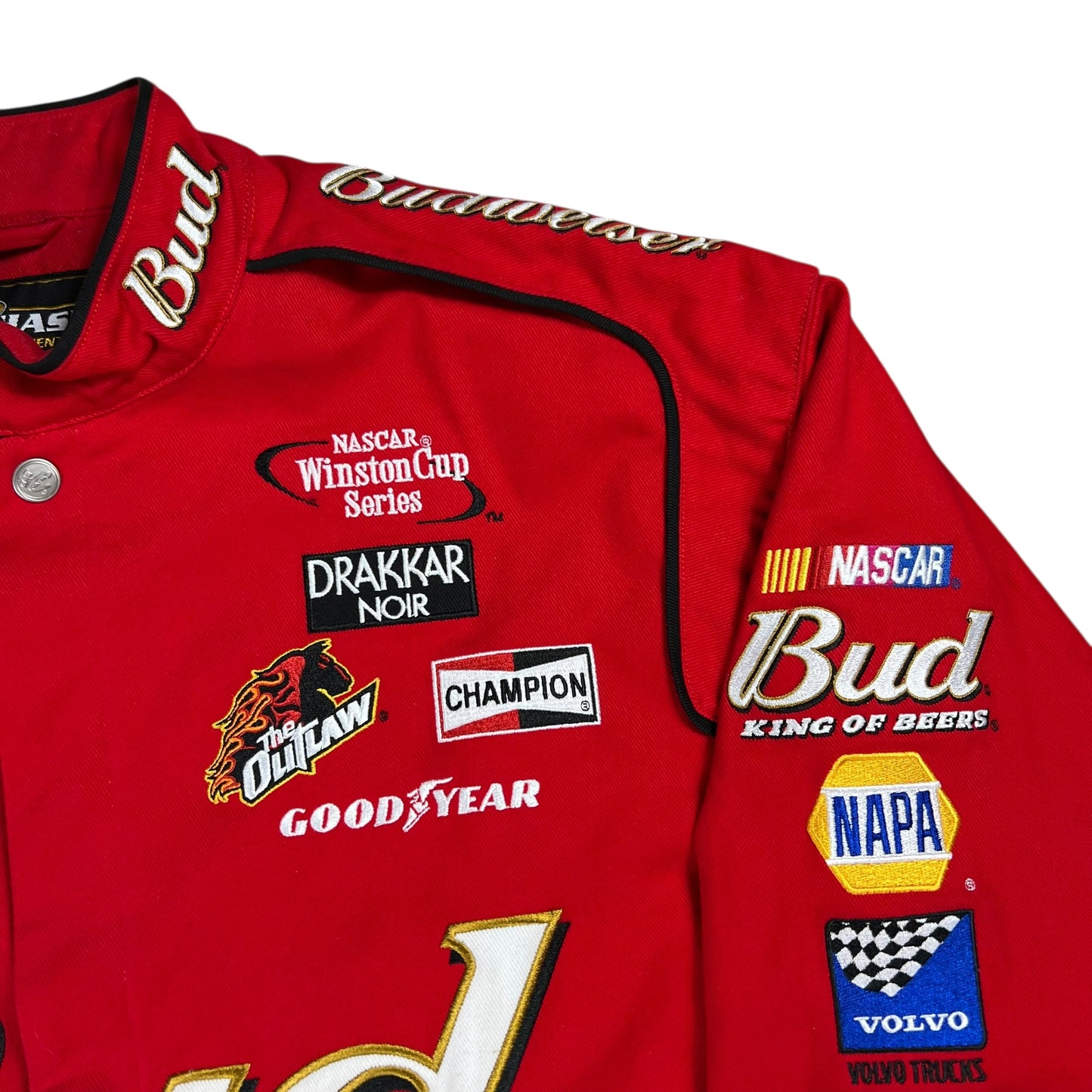 Vintage Y2K NASCAR Winston Cup Series Budweiser racing jacket (XL)