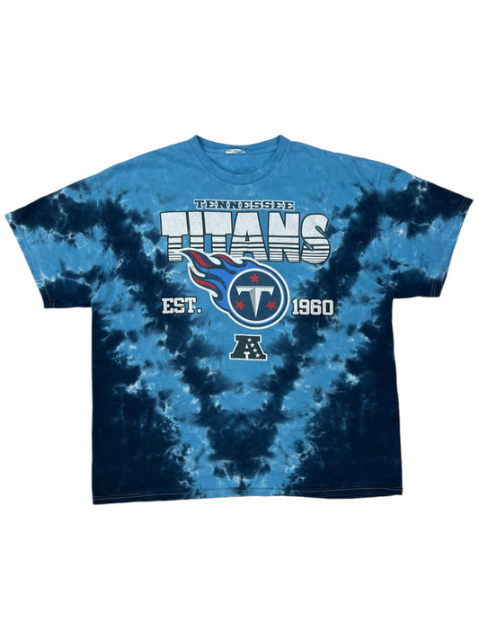 Vintage Y2K NFL Tennessee Titans tie dye tee (XL)