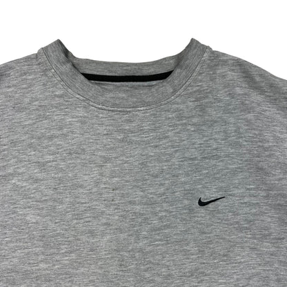 Vintage Y2K Nike mini swoosh grey crewneck (XL)