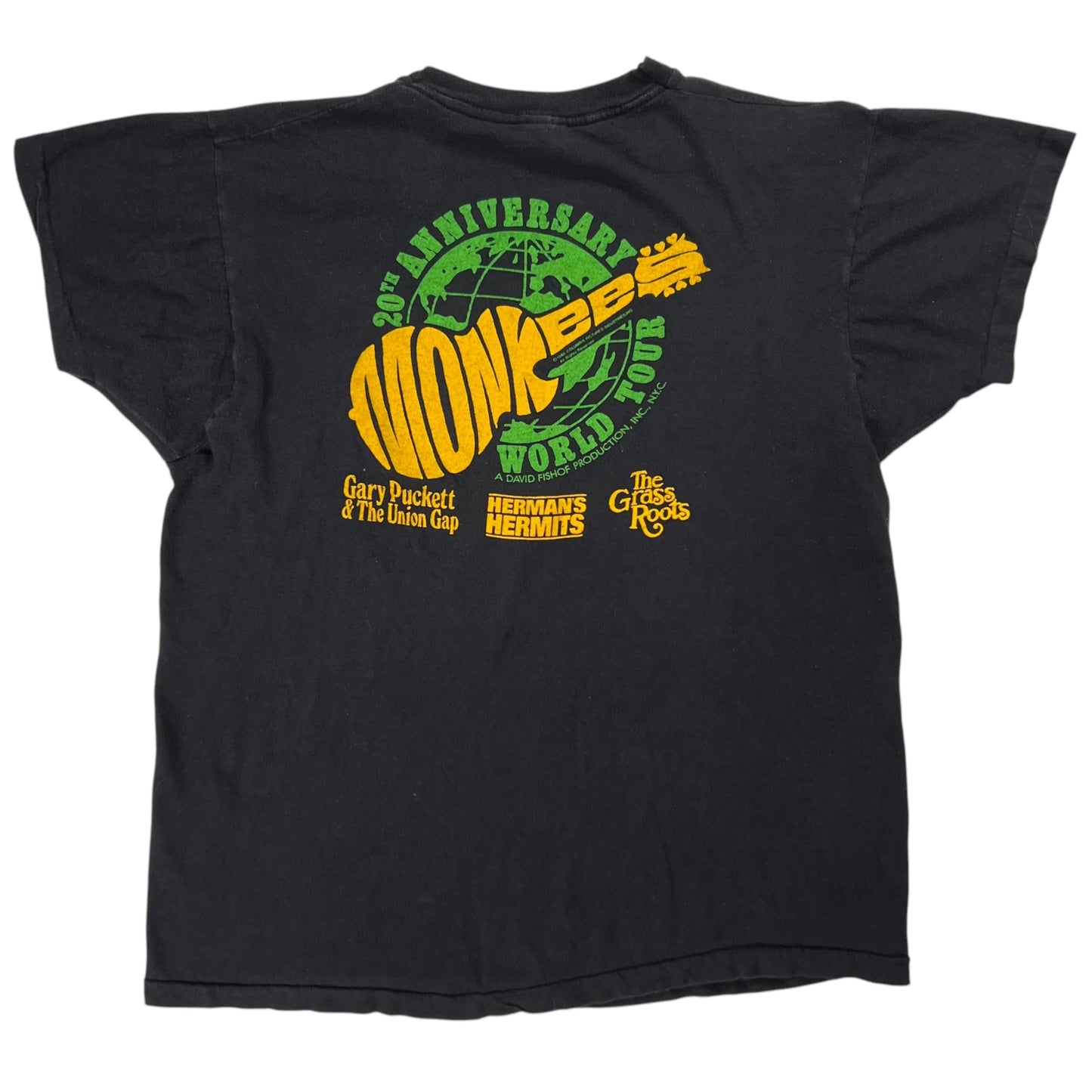 Vintage 1986 The Monkees 20th anniversary world tour tee (M)