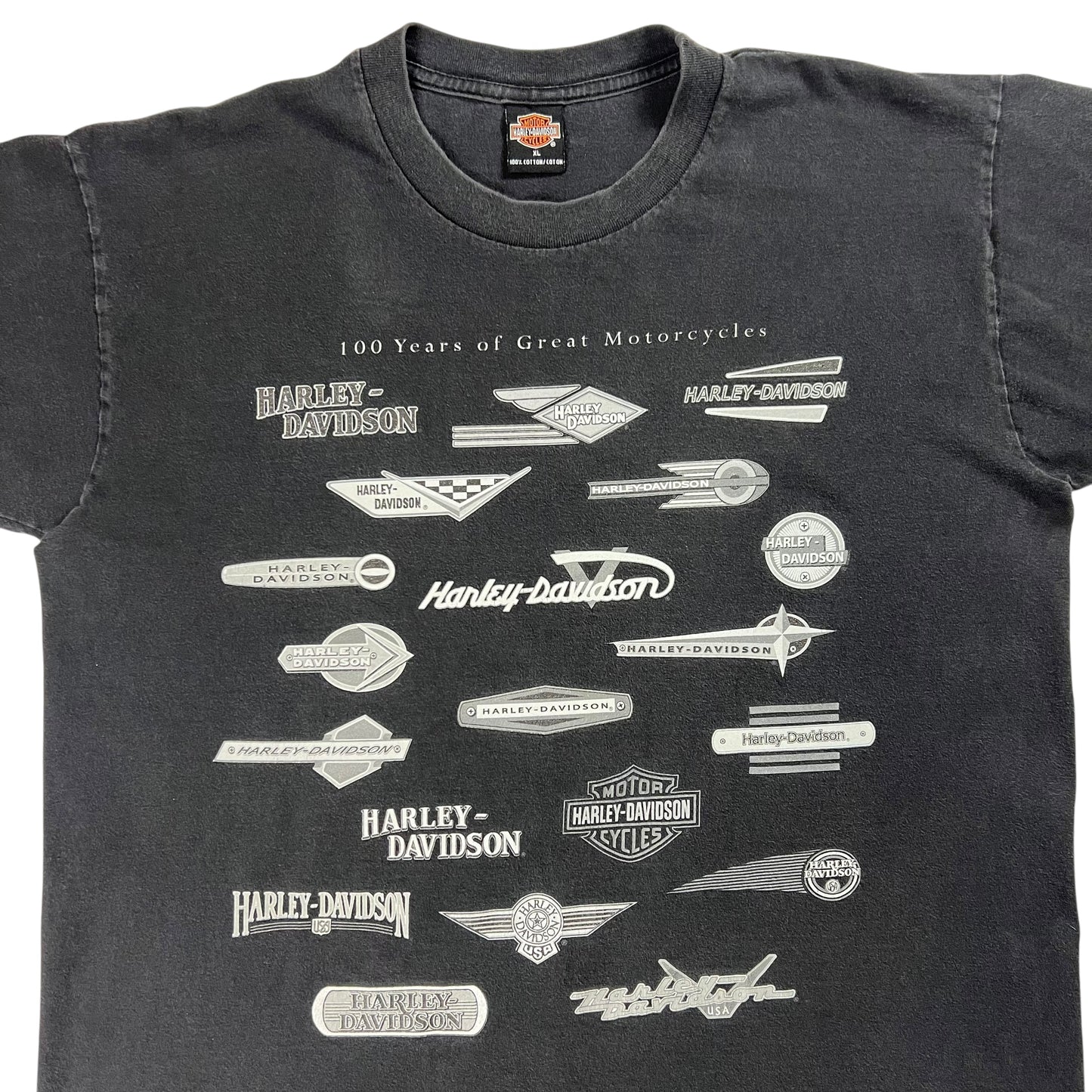Vintage 2003 Harley Davidson Motorcycles Milano Italy tee (XL)