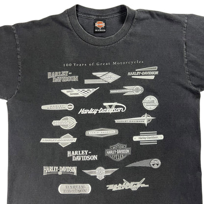 Vintage 2003 Harley Davidson Motorcycles Milano Italy tee (XL)