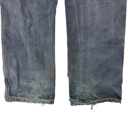 Vintage Y2K Dickies faded distressed black denim jeans (34x32)