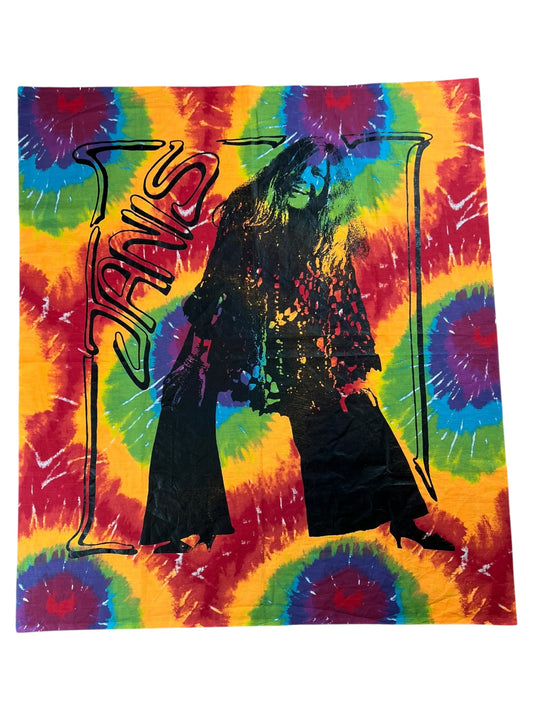 Vintage 90s Janis Joplin tie dye tapestry