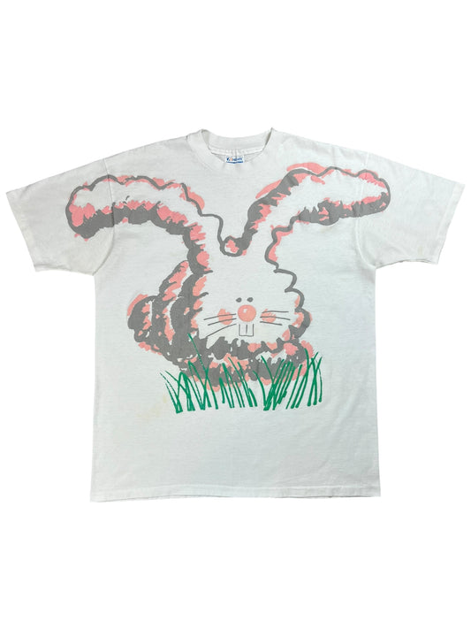 Vintage 80s Bunny Rabbit jumbo puff print tee (XL)
